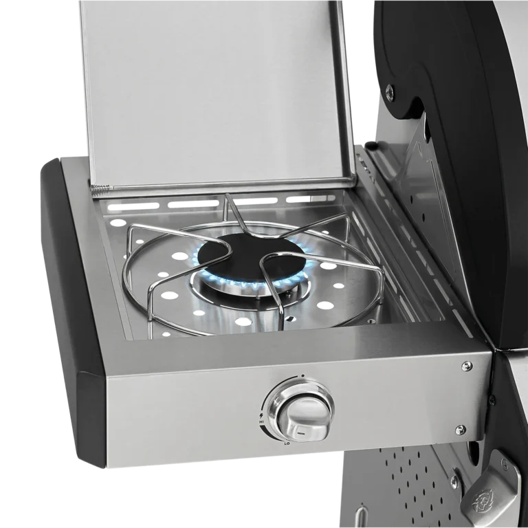 Gasgrill Vergleich und Test 31 Burnhard FRED Deluxe Series3 Seitenkochfeld